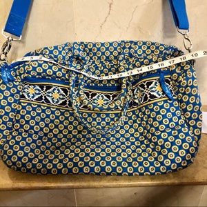 Large Vera Bradley overnight duffel.